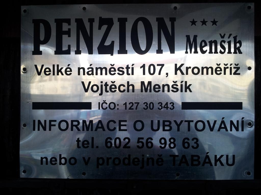 Penzion Mensik Kroměříž Exteriör bild